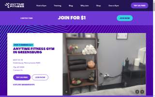 Anytime Fitness website