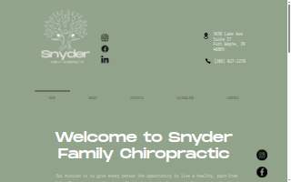 Snyder Family Chiropractic website