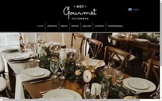 401 Gourmet Caterers website