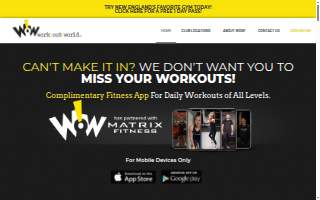 WOW! Work Out World of East Providence website