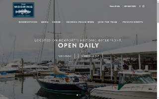 The Mooring Seafood Kitchen & Bar website