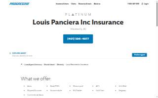 Louis Panciera Insurance website