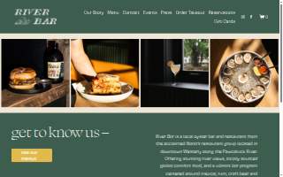 River Bar website