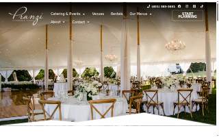 Pranzi Catering & Events of North Providence website