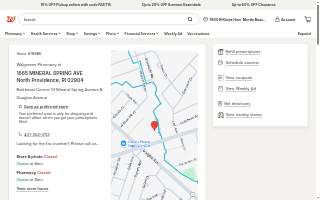 Walgreens of North Providence website