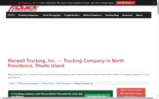 Marwell Trucking Co website