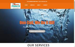 Peace Of Mind Plumbing website