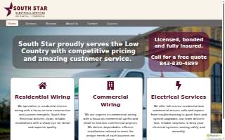 South Star Electrical website