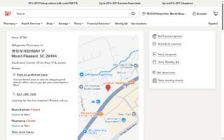 Walgreens Pharmacy of Mount Pleasant website