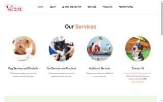 Summerville Pet Clinic website