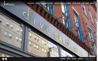 The Dive Bar & Grill website