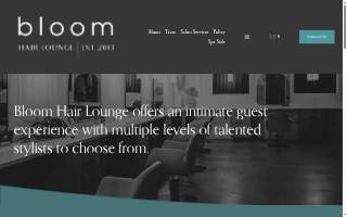 Bloom Hair Lounge website