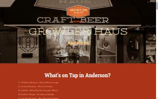 Growler Haus website