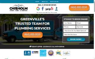 Chisholm Plumbing, Heating & Air Conditioning website