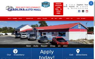 Carolina Auto Mall website