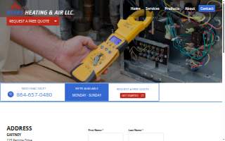 Byars Heating and Air, LLC website