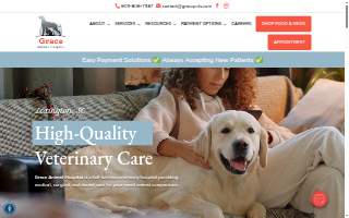 Grace Animal Hospital website