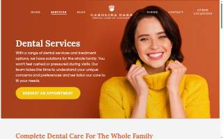 Carolina Oaks Dental Care of Clemson website