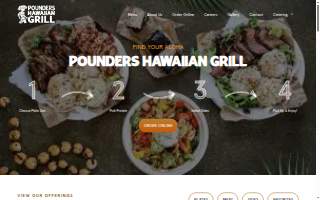 Pounders Pub & Grub website