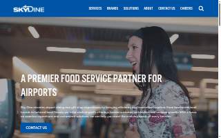 SkyDine Services website