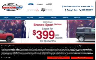 Watertown Ford Chrysler website
