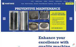Hartwig Heating & Sheet Metal website