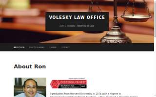 Volesky Law Office website