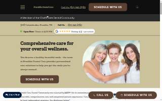 Franklin Dental Care website