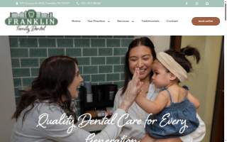 Franklin Family Dental website