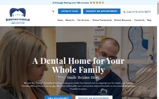 Downtown Franklin Family Dentistry website