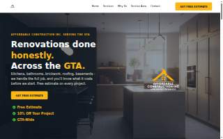 Affordable Construction inc. website