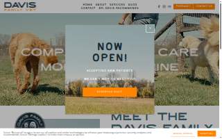 Davis Family Veterinary Hospital website