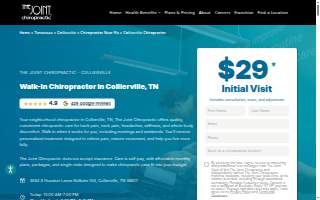 The Joint Chiropractic of Collierville website