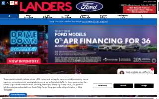 Landers Ford website
