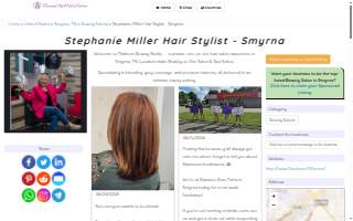 Stephanie Miller. Platinum Beauty Studio website