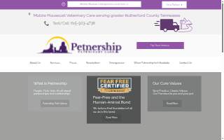 Petnership Veterinary Care website
