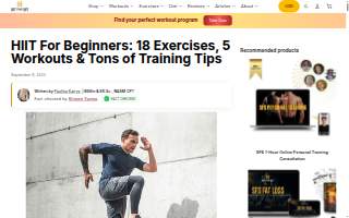 Hiit 10 Fitness website