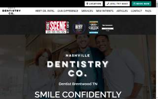 Nashville Dentistry Co. website