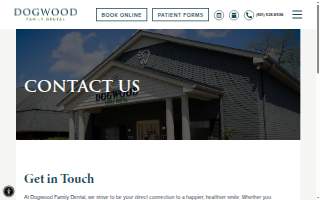 Dogwood Family Dental website