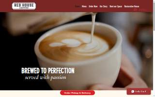 Red House Coffee website