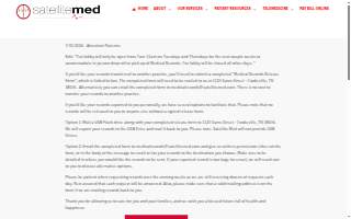 Satellite Med website