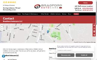 Bradford Autocare LLC website