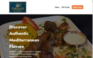 THOLOS Mediterranean Restaurant website