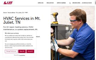 Lee Company of Mount Juliet website