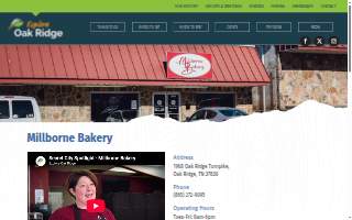Millborne Bakery website