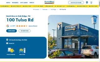 Dutch Bros Coffee of Oak Ridge website