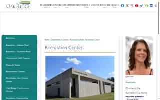 Oak Ridge Recreation Center website