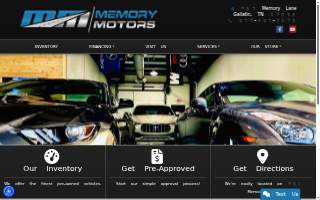 Memory Motors website
