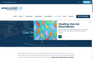 Oak Ridge Spine And Sport website