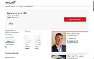 Apex Insurance website